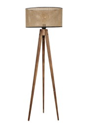 Opviq Lámpara de Pie de Madera Marrón 8285-9